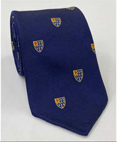 Lincolns Inn Crest Silk Tie UKL-6  Red & Yellow on Dark Navy Blue